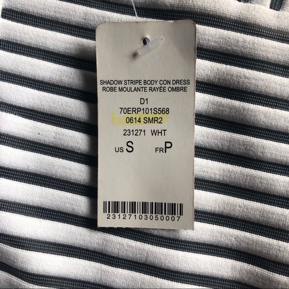Bebe Shadow Stripe Body Con Dress - Picture 3 of 4